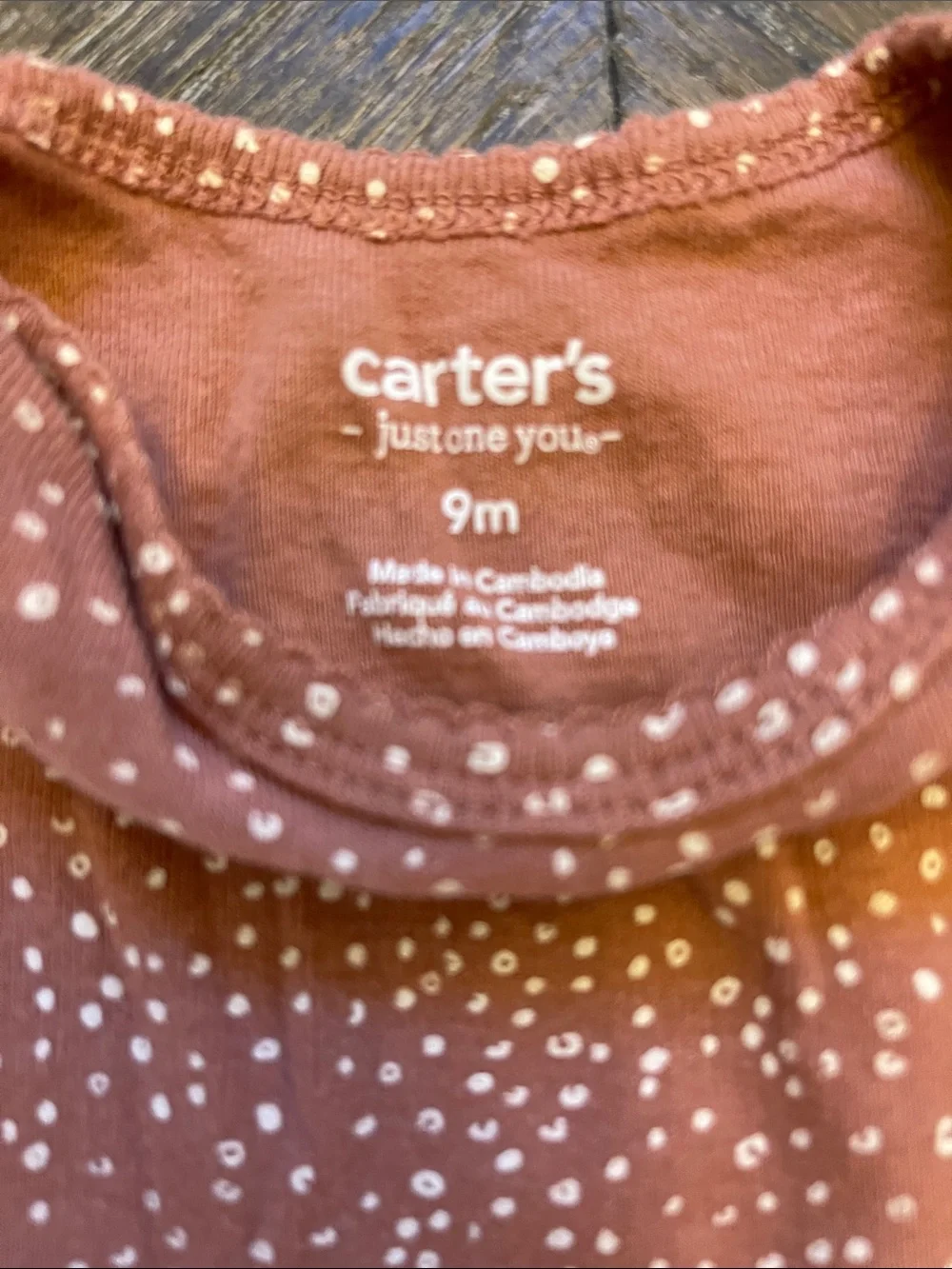 Carter's Girls' Long-Sleeve One-Piece Bodysuits - Rust, Cream, Floral